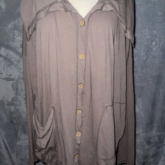 Fenini lightweight‎ overshirt medium khaki - Picture 1 of 5